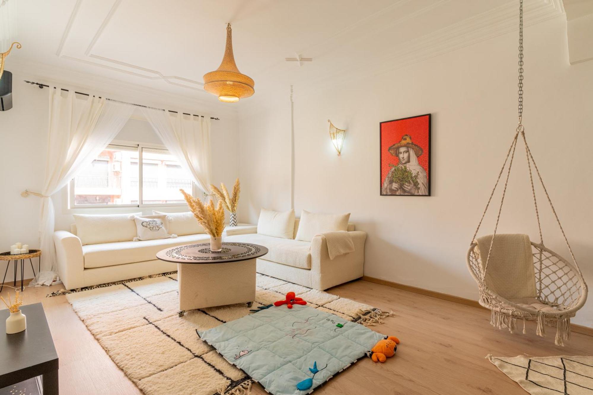 Appartement Centre Marrakech Gueliz - Cool & Cozy Apartment For A Family Stay In The Heart Of The City Marraquexe Exterior foto