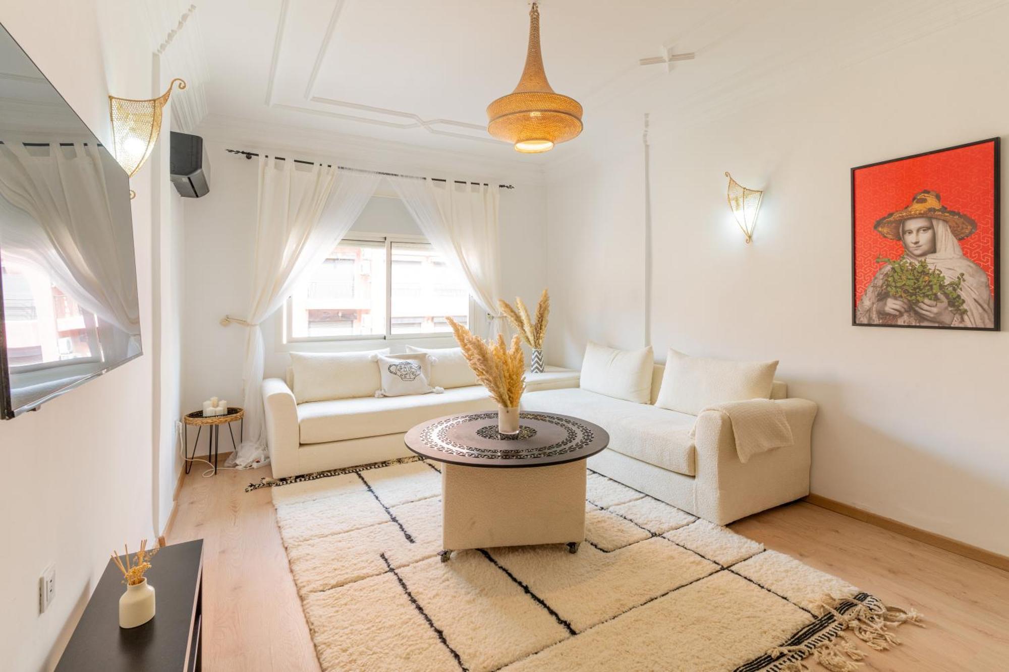 Appartement Centre Marrakech Gueliz - Cool & Cozy Apartment For A Family Stay In The Heart Of The City Marraquexe Exterior foto