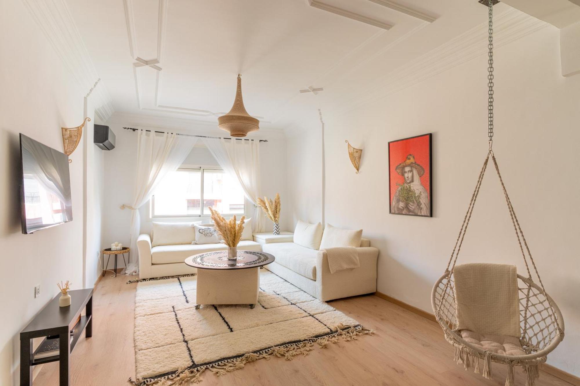 Appartement Centre Marrakech Gueliz - Cool & Cozy Apartment For A Family Stay In The Heart Of The City Marraquexe Exterior foto